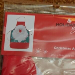 Santa Apron - Red and White